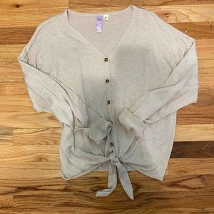 tie front top
